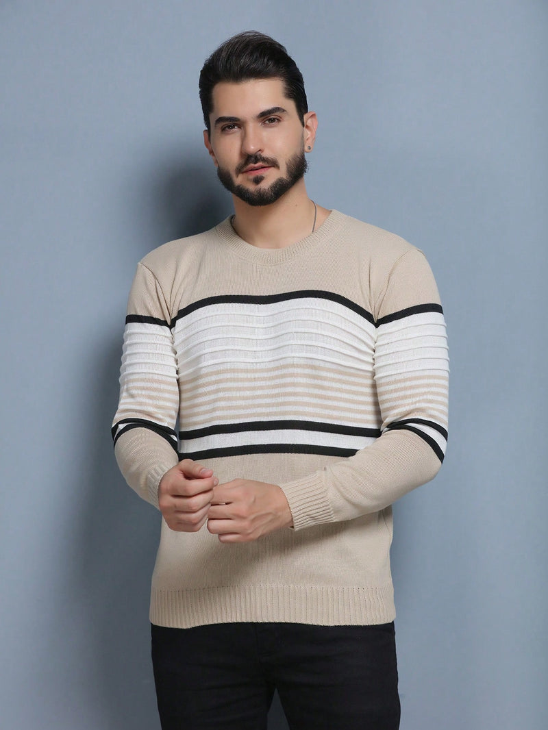 Blusa de frio gola redonda manga longa blusa de Lã Oscar Fashion Modas Sueter tricot masculino