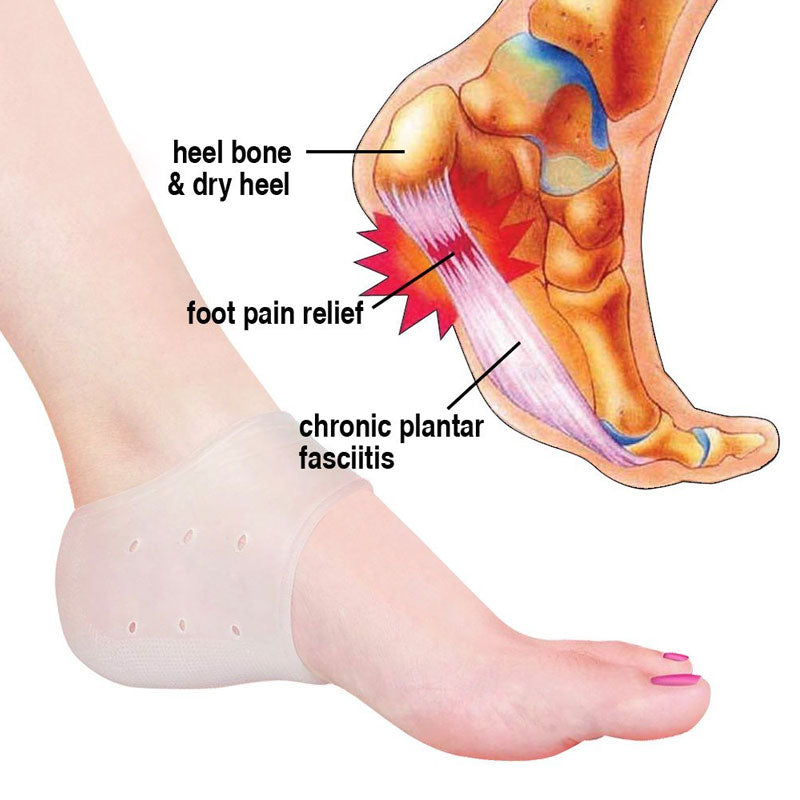 Palmilha Silicone Ortopédico Calcanhar Fascite - Ortopedia