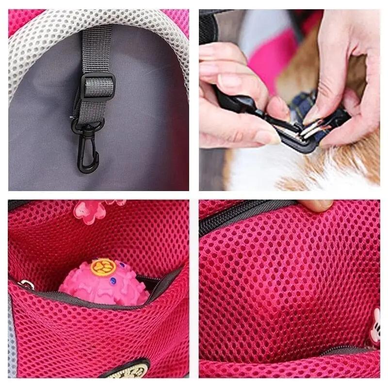 Bolsa Canguru Pet Concept Ajustável para carregar Gato e Cachorro