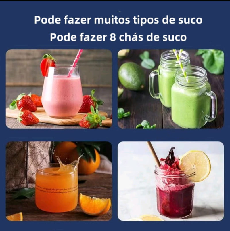 Liquidificador Portátil Ultra Potente - GANHE BRINDE EXCLUSIVO (COPO EXTRA GRÁTIS) + FRETE GRATIS + E-BOOK Sucos e Vitaminas!!!