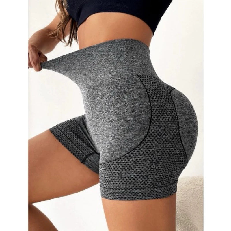 COMPRE 1 LEVE 2  -  Shorts Fitness Feminino, Levanta Bumbum, Cintura Alta, Sem Costura