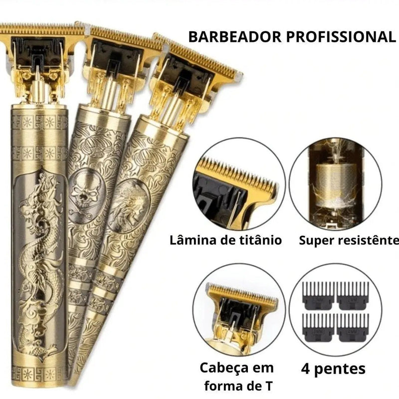 Máquina De Cortar Cabelo e Barba Masculina Designer  Profissional