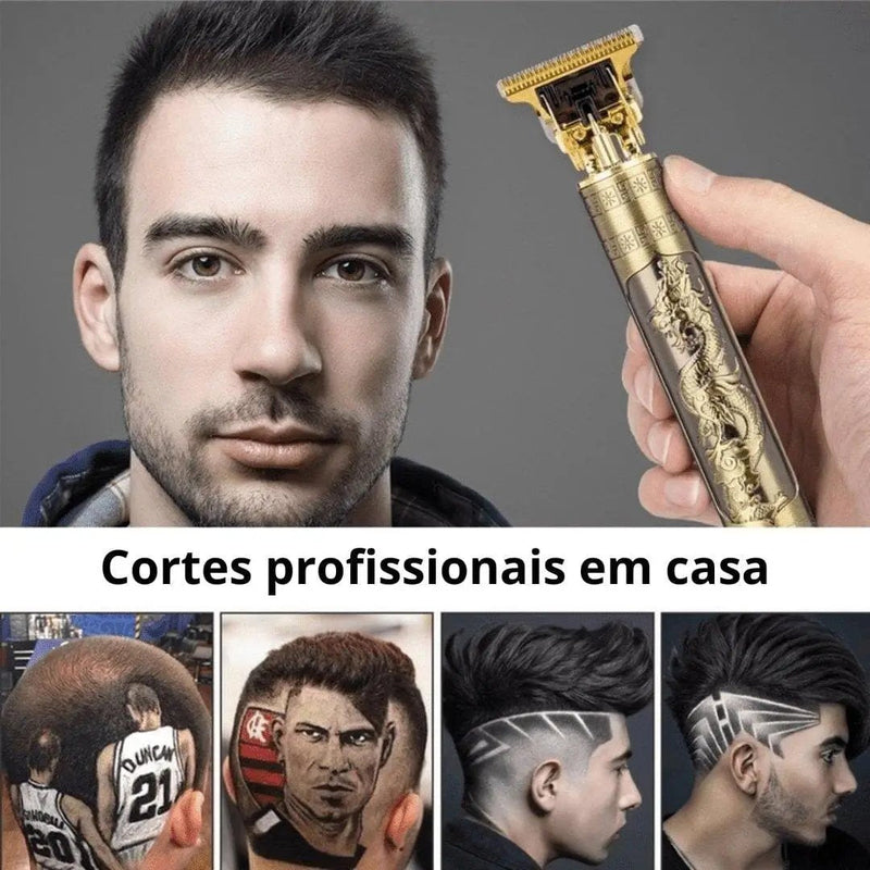 Máquina De Cortar Cabelo e Barba Masculina Designer  Profissional